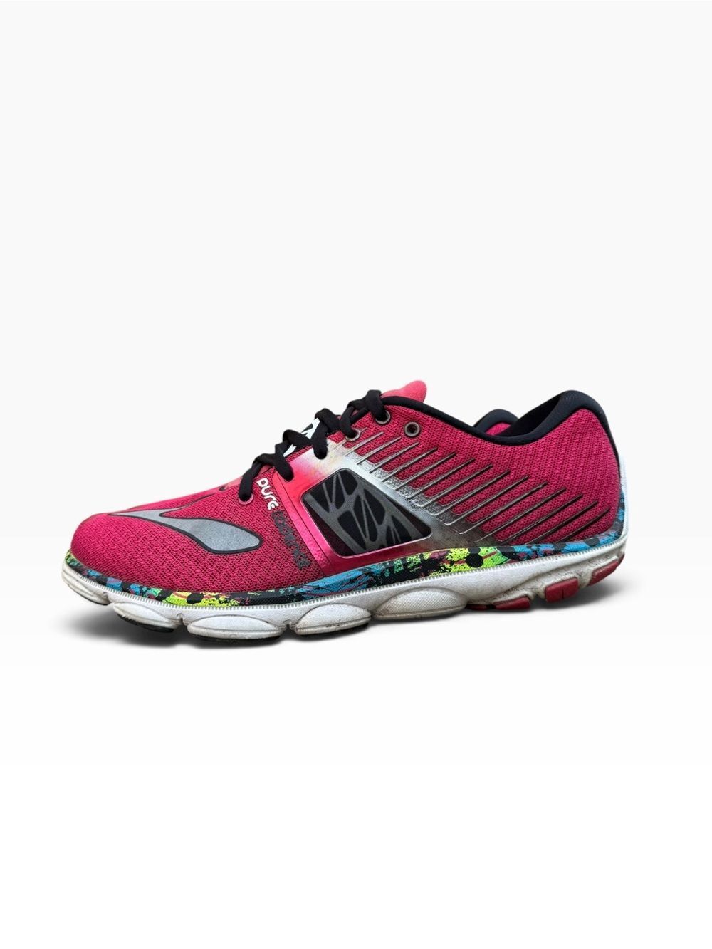 Brooks PureCadence 4 Women's Running Shoes Size 9.5 Bright Pink Black Neon - Picture 2 of 11